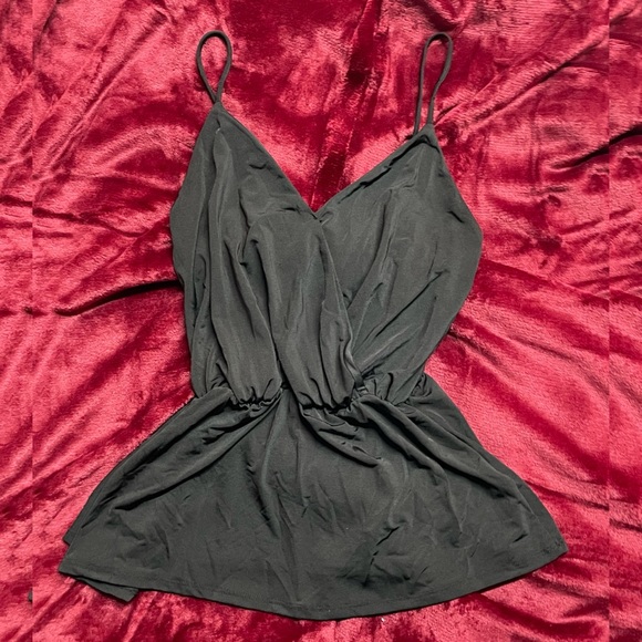 Sz M Black Cinched Black Top by Mikey & Joey 🇲🇽 - Picture 1 of 5